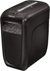 FELLOWES - 5/32 x 1-1/2" Strip, Cross Cut Manual Shredder - 14-5/8" Long x 9.2" Wide x 16" High, Level 3 Security, 6 Gal Wastebasket - All Tool & Supply