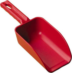 Remco - 16 oz Red Polypropylene Flat Bottom Scoop - 3.2" Wide x 2" Deep Bowl, 10.4" OAL - All Tool & Supply