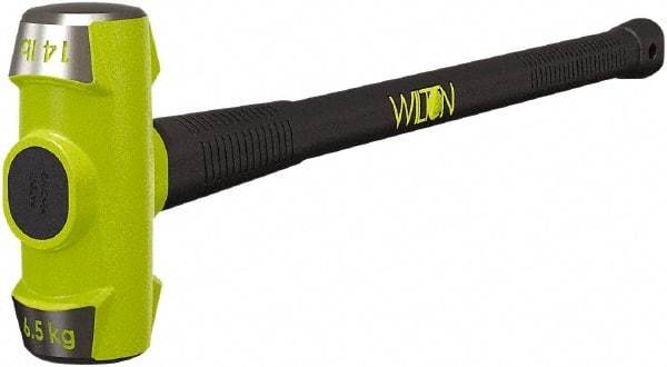 Wilton - 14 Lb Head, 24" Long Sledge Hammer - Steel Head, Steel Handle with Grip - All Tool & Supply