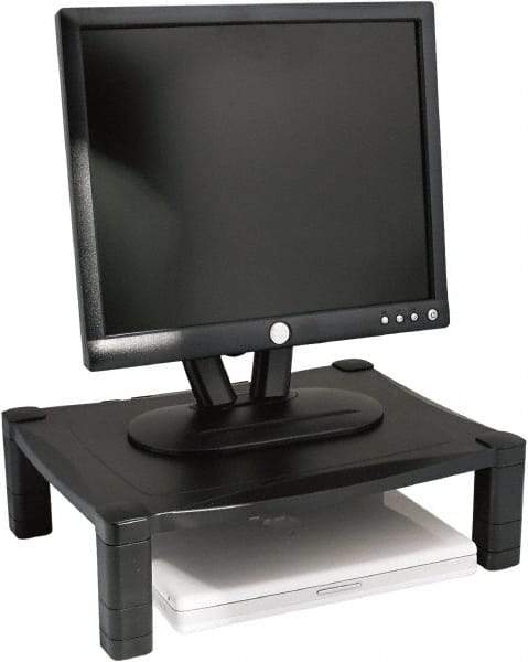 Kantek - Black Adjustable Stand - Use with Monitor, Printer, Laptop - All Tool & Supply