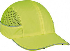 Ergodyne - Nylon Bump Cap with LED Lights - Adjustable Locking Strap, Vented, Lime - All Tool & Supply