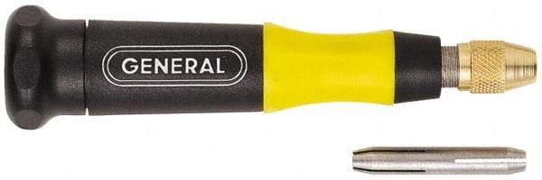 General - 4-1/2" Long, 1/8" Capacity, Pin Vise - Handle Storage, 5 Pieces - All Tool & Supply