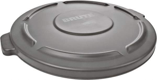 Rubbermaid - Round Lid for Use with 44 Gal Round Trash Cans - Gray, Plastic, For 2643 Brute Trash Cans - All Tool & Supply