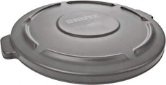 Rubbermaid - Round Lid for Use with 44 Gal Round Trash Cans - Gray, Plastic, For 2643 Brute Trash Cans - All Tool & Supply