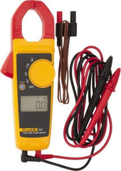 Fluke - 323, CAT IV, CAT III, Digital True RMS Clamp Meter with 1.18" Clamp On Jaws - 600 VAC/VDC, 400 AC Amps, Measures Voltage, Continuity, Current, Resistance - All Tool & Supply