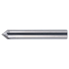 3/4″ × 3/4″ × 4″ STR / RHC Solid Carbide 4-Flute Single End Chamfer Tool - Bright