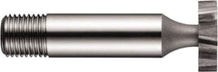 DORMER - 1-1/4" Diam x 3/16" Face Width, High Speed Steel, 10 Teeth, Shank Connection Woodruff Keyseat Cutter - Uncoated, 1/2" Shank, Staggered Teeth, ANSI 610 - All Tool & Supply