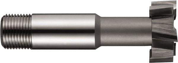 DORMER - 40mm Cut Diam, 18mm Cut Width, 3/4" Neck Diam, 63/64" Shank Diam, M2 High Speed Steel T-Slot Cutter - Uncoated, 22mm Bolt, Staggered Teeth, 8 Teeth - All Tool & Supply