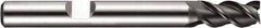 DORMER - 4 Flute Powdered Metal Roughing & Finishing Square End Mill - AlCrN Finish, Weldon Shank, 45° Helix, Centercutting, Regular Length - All Tool & Supply