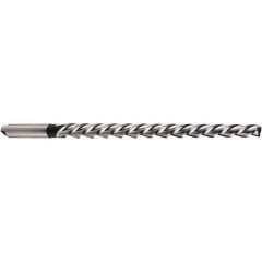 DORMER - 3mm Pin, 0.16" Diam, 0.1143" Small End, 4mm Diam Tanged Shank, 58mm Flute, Taper Pin Reamer - All Tool & Supply