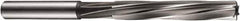 DORMER - 2.5mm High Speed Steel 4 Flute Chucking Reamer - Spiral Flute, 2.48mm Straight Shank, 29mm Flute Length, 58mm OAL - All Tool & Supply