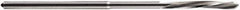 DORMER - 3mm Solid Carbide 6 Flute Chucking Reamer - Spiral Flute, 3mm Straight Shank, 15mm Flute Length, 61mm OAL - All Tool & Supply