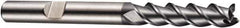 DORMER - 4 Flute Powdered Metal Roughing & Finishing Square End Mill - AlCrN Finish, Weldon Shank, 45° Helix, Centercutting, Extra Long Length - All Tool & Supply