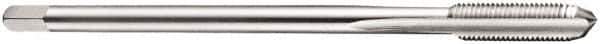 DORMER - M14x1.50 Metric Fine 6H 4 Flute Bright Finish Cobalt Straight Flute Machine Tap - Bottoming, Left Hand Thread, 100mm OAL, 21mm Thread Length, Oversize - Exact Industrial Supply