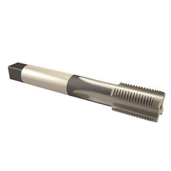 DORMER - 3/8-19" BSPP, 4 Flutes, Bottoming Chamfer, Bright Finish, Cobalt British Standard Pipe Tap - Series E282 - Exact Industrial Supply