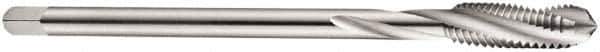 DORMER - M20x2.50 Metric Coarse 3 Flute 6H Bottoming Spiral Flute Tap - Cobalt, Bright Finish, 140mm OAL, Right Hand Flute, Right Hand Thread, Series E258 - All Tool & Supply