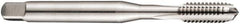 DORMER - #12-28 UNF 2B 3 Flute Bright Finish Cobalt Straight Flute Machine Tap - Bottoming, Right Hand Thread, 80mm OAL, 15mm Thread Length, Oversize - All Tool & Supply