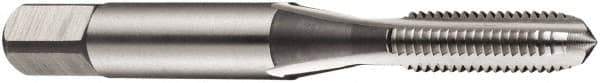 DORMER - 1-12 UNF 2B 4 Flute Bright Finish High Speed Steel Straight Flute Standard Hand Tap - Bottoming, Right Hand Thread, 90mm OAL, 22mm Thread Length, Oversize - Exact Industrial Supply