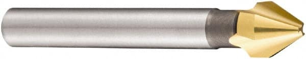 DORMER - 8mm Shank Diam, 3 Flute 60° High Speed Steel Countersink - All Tool & Supply