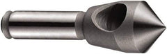 DORMER - 48mm Head Diam, 15mm Shank Diam, 1 Flute 90° Cobalt Countersink - Bright Finish, 127mm OAL, Single End, Straight Shank, Right Hand Cut - All Tool & Supply