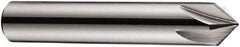 DORMER - 10mm Shank Diam, 7 Flute 90° High Speed Steel Countersink - Bright Finish, 60mm OAL, Single End, Straight Shank, Right Hand Cut - All Tool & Supply