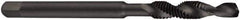 DORMER - M16x2.00 Metric Coarse, 134mm OAL, 0.5512" Drill Diam x 32mm Drill Length, Combination Drill & Tap - 2 Flutes, 32mm Thread Length, High Speed Steel, Oxide Finish, 6H - Exact Industrial Supply