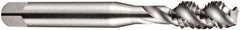 DORMER - 1/4-26 BSF 3 Flute Bottoming Spiral Flute Tap - High Speed Steel, Oxide Finish, 66mm OAL, Right Hand Flute, Right Hand Thread, Series E538 - All Tool & Supply