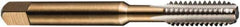 DORMER - #5-40 UNC 2B 3 Flute Bright Finish High Speed Steel Straight Flute Machine Tap - Bottoming, Right Hand Thread, 48mm OAL, 12.5mm Thread Length, Oversize - All Tool & Supply