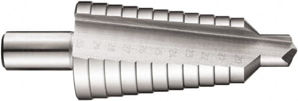 DORMER - 10 Hole Sizes, 20 to 30mm Hole Diam High Speed Steel Step Drill Bit - All Tool & Supply