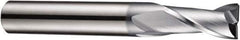 DORMER - 3mm Diam, 7mm LOC, 2 Flute Solid Carbide Keyway End Mill - Spiral Flute, AlCrN Finish, 6mm Shank Diam, 57mm OAL, 30° Helix, Centercutting - All Tool & Supply