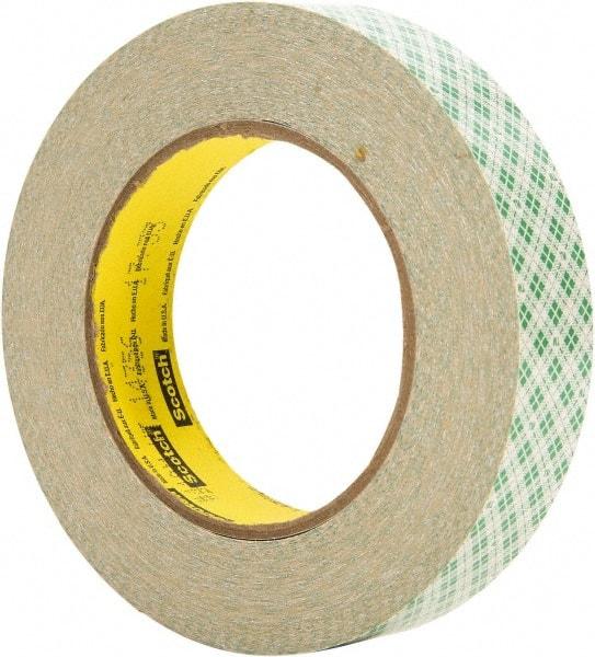 3M - 36 Yd Rubber Adhesive Double Sided Tape - 5 mil Thick, Paper Liner - All Tool & Supply