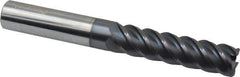 Accupro - 5/8", 5 Flute, Single End, Solid Carbide, 0.06" Corner Radius End Mill - 5" OAL, 45° Helix, Right Hand Flute, 2-1/2" LOC, Right Hand Cut - All Tool & Supply