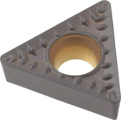 Kennametal - TCMT32.52 MP Grade KCP25 Carbide Turning Insert - TiCN/Al2O3 Finish, 60° Triangle, 3/8" Inscr Circle, 5/32" Thick, 1/32" Corner Radius - All Tool & Supply