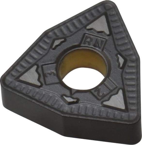 Kennametal - WNMG433 RN Grade KCP25 Carbide Turning Insert - TiCN/Al2O3 Finish, 80° Trigon, 1/2" Inscr Circle, 3/16" Thick, 3/64" Corner Radius - All Tool & Supply