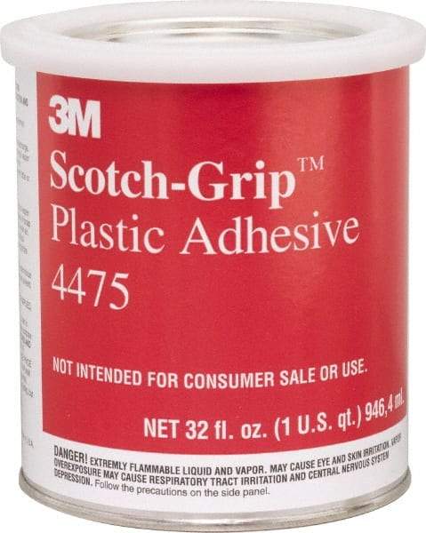 3M - 32 Fluid Ounce Container, Clear, Can Synthetic Resin Construction Adhesive - Series 4475 - All Tool & Supply