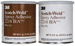 3M - 32 oz Can Two Part Epoxy - 90 min Working Time, 3,200 psi Shear Strength, Series 2216 - All Tool & Supply