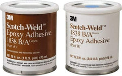 3M - 32 oz Can Two Part Epoxy - 60 min Working Time, 3,000 psi Shear Strength, Series 1838 - All Tool & Supply