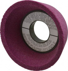 Grier Abrasives - 4" Diam, 1-1/4" Hole Size, 2-1/8" Overall Thickness, 60 Grit, Type 11 Tool & Cutter Grinding Wheel - Medium Grade, Aluminum Oxide, J Hardness, Vitrified Bond, 6,207 RPM - All Tool & Supply