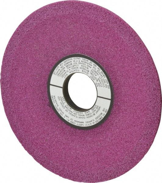 Grier Abrasives - 6" Diam, 1-1/4" Hole Size, 1/2" Overall Thickness, 46 Grit, Type 12 Tool & Cutter Grinding Wheel - Coarse Grade, Aluminum Oxide, J Hardness, Vitrified Bond, 4,138 RPM - All Tool & Supply