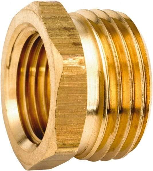 ANDERSON METALS - 3/4 MGHT & 1/4 FPT Garden Hose Male x FIP - Lead Free Brass, Male Hose to Female Pipe Connector - All Tool & Supply