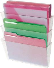 UNIVERSAL - 8-1/2 x 11", Letter Size, Clear, Expanding Hanging File Holder - All Tool & Supply