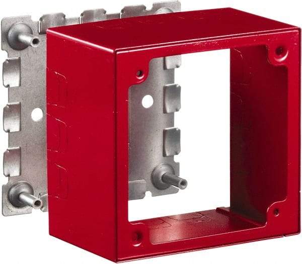 Hubbell Wiring Device-Kellems - 4.64 Inch Long x 2-3/4 Inch Wide x 4.54 Inch High, Rectangular Raceway Box - Red, For Use with HBL500 Series Raceways and HBL750 Series Raceways - All Tool & Supply