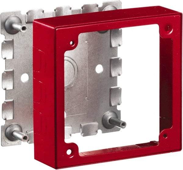 Hubbell Wiring Device-Kellems - 4.64 Inch Long x 1.38 Inch Wide x 4.54 Inch High, Rectangular Raceway Box - Red, For Use with HBL500 Series Raceways and HBL750 Series Raceways - All Tool & Supply