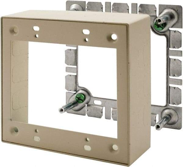 Hubbell Wiring Device-Kellems - 4.64 Inch Long x 1.38 Inch Wide x 4.54 Inch High, Rectangular Raceway Box - Ivory, For Use with HBL500 Series Raceways and HBL750 Series Raceways - All Tool & Supply