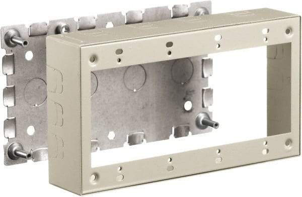 Hubbell Wiring Device-Kellems - 8.26 Inch Long x 1-3/4 Inch Wide x 4.54 Inch High, Rectangular Raceway Box - Ivory, For Use with HBL500 Series Raceways and HBL750 Series Raceways - All Tool & Supply