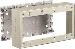 Hubbell Wiring Device-Kellems - 8.26 Inch Long x 1-3/4 Inch Wide x 4.54 Inch High, Rectangular Raceway Box - Ivory, For Use with HBL500 Series Raceways and HBL750 Series Raceways - All Tool & Supply