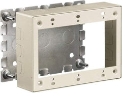 Hubbell Wiring Device-Kellems - 6.45 Inch Long x 1-3/4 Inch Wide x 4.54 Inch High, Rectangular Raceway Box - Ivory, For Use with HBL500 Series Raceways and HBL750 Series Raceways - All Tool & Supply