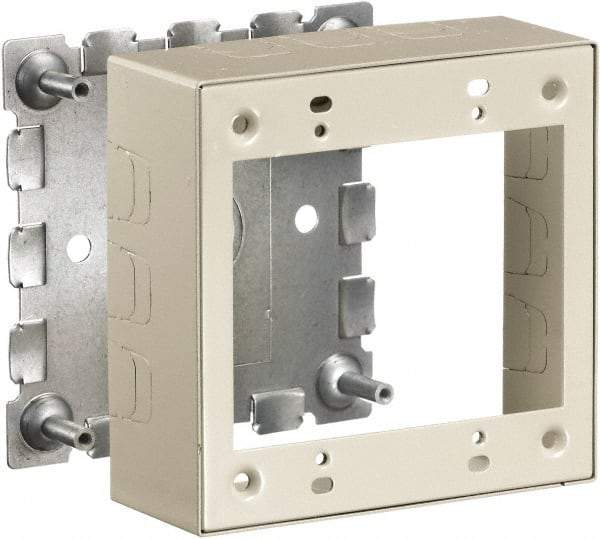 Hubbell Wiring Device-Kellems - 4.64 Inch Long x 1-3/4 Inch Wide x 4.54 Inch High, Rectangular Raceway Box - Ivory, For Use with HBL500 Series Raceways and HBL750 Series Raceways - All Tool & Supply