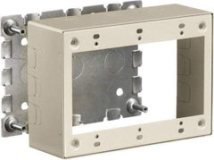 Hubbell Wiring Device-Kellems - 6.45 Inch Long x 1.38 Inch Wide x 4.54 Inch High, Rectangular Raceway Box - Ivory, For Use with HBL500 Series Raceways and HBL750 Series Raceways - All Tool & Supply