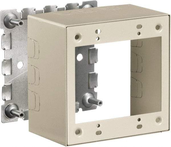 Hubbell Wiring Device-Kellems - 4.64 Inch Long x 2-3/4 Inch Wide x 4.54 Inch High, Rectangular Raceway Box - Ivory, For Use with HBL500 Series Raceways and HBL750 Series Raceways - All Tool & Supply